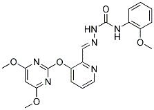 N-[1-AZA-2-[3-[(4,6-DIMETHOXYPYRIMIDIN-2-YL)OXY]PYRIDIN-2-YL]ETHENYL]-N'-(2-METHOXYPHENYL)UREA Struktur