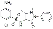 5-AMINO-2-CHLORO-N-(1,5-DIMETHYL-3-OXO-2-PHENYL-2,3-DIHYDRO-1H-PYRAZOL-4-YL)-BENZENESULFONAMIDE Struktur