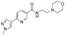 6-(1-METHYL-1H-PYRAZOL-4-YL)-N-(2-MORPHOLINOETHYL)PYRIDINE-3-CARBOXAMIDE Struktur