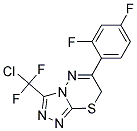 3-(CHLORO-DIFLUORO-METHYL)-6-(2,4-DIFLUORO-PHENYL)-7H-[1,2,4]TRIAZOLO[3,4-B][1,3,4]THIADIAZINE Struktur