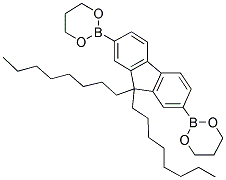 9,9-DIOCTYLFLUORENE-2,7-BIS(TRIMETHYLENEBORATE) Struktur