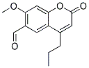 7-METHOXY-2-OXO-4-PROPYL-2H-CHROMENE-6-CARBALDEHYDE Struktur