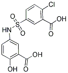 5-([(3-CARBOXY-4-CHLOROPHENYL)SULFONYL]AMINO)-2-HYDROXYBENZOIC ACID Struktur