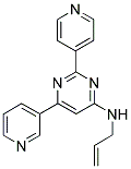 N-ALLYL-6-PYRIDIN-3-YL-2-PYRIDIN-4-YLPYRIMIDIN-4-AMINE Struktur