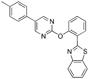 2-(2-([5-(4-METHYLPHENYL)PYRIMIDIN-2-YL]OXY)PHENYL)-1,3-BENZOTHIAZOLE Struktur