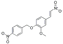 1-(3-METHOXY-4-(P-NITROBENZYLOXY)PHENYL)-2-NITROETHENE Struktur