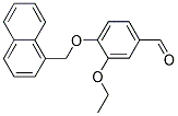 3-ETHOXY-4-(1-NAPHTHYLMETHOXY)BENZALDEHYDE Struktur