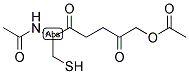 1-ACETOXY-4-(N-ACETYLCYSTEINYL)-2-BUTANONE Struktur