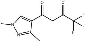 1-(1,3-DIMETHYL-1H-PYRAZOL-4-YL)-4,4,4-TRIFLUORO-BUTANE-1,3-DIONE Struktur