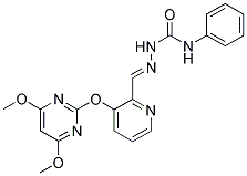 N-[1-AZA-2-[3-[(4,6-DIMETHOXYPYRIMIDIN-2-YL)OXY]PYRIDIN-2-YL]ETHENYL]-N'-PHENYLUREA Struktur