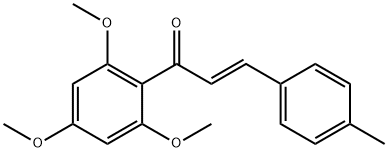 3-(4-METHYLPHENYL)-1-(2,4,6-TRIMETHOXYPHENYL)-2-PROPEN-1-ONE Struktur