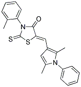 (5Z)-5-[(2,5-DIMETHYL-1-PHENYL-1H-PYRROL-3-YL)METHYLENE]-3-(2-METHYLPHENYL)-2-THIOXO-1,3-THIAZOLIDIN-4-ONE Struktur