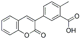 2-METHYL-5-(2-OXO-2H-CHROMEN-3-YL)-BENZOIC ACID Struktur