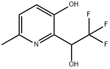 6-METHYL-2-(2,2,2-TRIFLUORO-1-HYDROXYETHYL)-3-PYRIDINOL Struktur