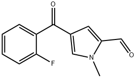 4-(2-FLUOROBENZOYL)-1-METHYL-1H-PYRROLE-2-CARBALDEHYDE Struktur