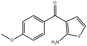 (2-AMINO-3-THIENYL)(4-METHOXYPHENYL)METHANONE Struktur