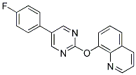 8-([5-(4-FLUOROPHENYL)PYRIMIDIN-2-YL]OXY)QUINOLINE Struktur