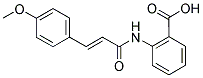 2-[[(2E)-3-(4-METHOXYPHENYL)PROP-2-ENOYL]AMINO]BENZOIC ACID Struktur