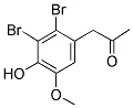 (2,3-DIBROMO-4-HYDROXY-5-METHOXYPHENYL)ACETONE Struktur