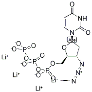 3'-AZIDO-2',3'-DIDEOXYURIDINE-5'-TRIPHOSPHATE LITHIUM SALT Struktur