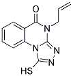 4-ALLYL-1-MERCAPTO-4H-[1,2,4]TRIAZOLO[4,3-A]QUINAZOLIN-5-ONE Struktur