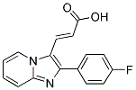 3-[2-(4-FLUORO-PHENYL)-IMIDAZO[1,2-A]PYRIDIN-3-YL]-ACRYLIC ACID Struktur