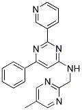 N-[(5-METHYLPYRIMIDIN-2-YL)METHYL]-6-PHENYL-2-PYRIDIN-3-YLPYRIMIDIN-4-AMINE Struktur