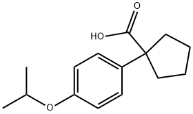 1-(4-ISOPROPOXY-PHENYL)-CYCLOPENTANECARBOXYLIC ACID Struktur