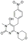 6-HYDROXY-1-METHYL-4-MORPHOLIN-4-YL-5-(4-NITROBENZYL)-1H-PYRIMIDIN-2-ONE Struktur