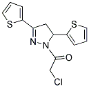 1-(CHLOROACETYL)-3,5-DITHIEN-2-YL-4,5-DIHYDRO-1H-PYRAZOLE Struktur