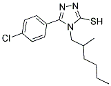 5-(4-CHLORO-PHENYL)-4-(2-METHYL-HEXYL)-4H-[1,2,4]TRIAZOLE-3-THIOL Struktur