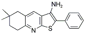 6,6-DIMETHYL-2-PHENYL-5,6,7,8-TETRAHYDROTHIENO[2,3-B]QUINOLIN-3-YLAMINE Struktur