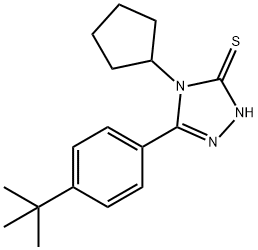 5-(4-TERT-BUTYL-PHENYL)-4-CYCLOPENTYL-4H-[1,2,4]TRIAZOLE-3-THIOL Struktur