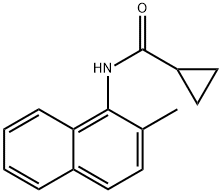 N-(2-METHYL-1-NAPHTHYL)CYCLOPROPANECARBOXAMIDE Struktur