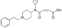 4-(CYCLOPROPYL(1-(2-PHENYLETHYL)PIPERIDIN-4-YL)AMINO)-4-OXO-(2Z)-BUTENOIC ACID Struktur