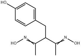 3-(4-HYDROXYBENZYL)-2,4-PENTANEDIONE DIOXIME Struktur