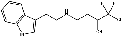 1-CHLORO-1,1-DIFLUORO-4-([2-(1H-INDOL-3-YL)ETHYL]AMINO)-2-BUTANOL Struktur