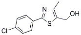 [2-(4-CHLOROPHENYL)-4-METHYL-1,3-THIAZOL-5-YL]METHANOL Struktur