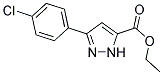 ETHYL 3-(4-CHLOROPHENYL)-1H-PYRAZOLE-5-CARBOXYLATE Struktur