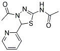 N-(4-ACETYL-5-PYRIDIN-2-YL-4,5-DIHYDRO-1,3,4-THIADIAZOL-2-YL)ACETAMIDE Struktur