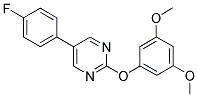 2-(3,5-DIMETHOXYPHENOXY)-5-(4-FLUOROPHENYL)PYRIMIDINE Struktur