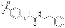 1-METHYL-5-(METHYLSULPHONYL)-N-(2-PHENYLETHYL)-1H-INDOLE-2-CARBOXAMIDE Struktur