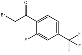 2-FLUORO-4-(TRIFLUOROMETHYL)PHENACYL BROMIDE Struktur