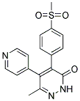 4-(4-METHANESULFONYL-PHENYL)-6-METHYL-5-PYRIDIN-4-YL-2H-PYRIDAZIN-3-ONE Struktur