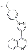 4-[1-(4-ISOPROPYLPHENYL)-1H-PYRAZOL-4-YL]QUINOLINE Struktur