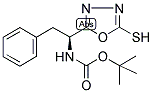 [1-(5-MERCAPTO-[1,3,4]OXADIAZOL-2-YL)-2-PHENYL-ETHYL]-CARBAMIC ACID TERT-BUTYL ESTER Struktur