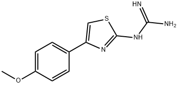 N''-[4-(4-METHOXYPHENYL)-1,3-THIAZOL-2-YL]GUANIDINE Struktur