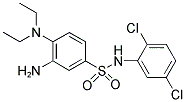 3-AMINO-N-(2,5-DICHLORO-PHENYL)-4-DIETHYLAMINO-BENZENESULFONAMIDE Struktur