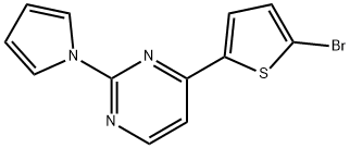 4-(5-BROMO-2-THIENYL)-2-(1H-PYRROL-1-YL)PYRIMIDINE Struktur