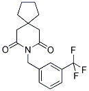 8-[3-(TRIFLUOROMETHYL)BENZYL]-8-AZASPIRO[4.5]DECANE-7,9-DIONE Struktur